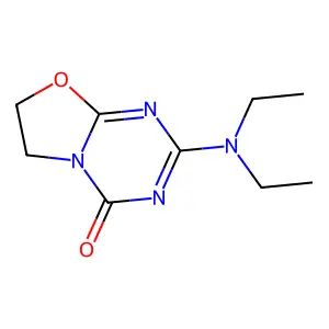 2-(Diethylamino)-6,7-dihydro-4H-[1,3]oxazolo[3,2-a][1,3,5]triazin-4-one structure