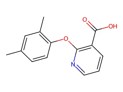 2-(2,4-dimethylphenoxy)pyridine-3-carboxylic Acid structure