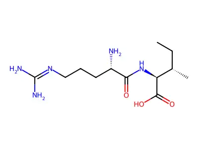 H-Arg-ile-OH acetate salt structure