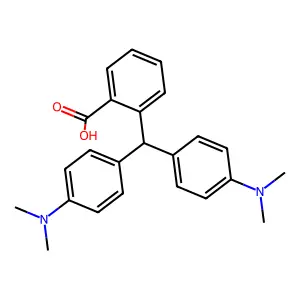 Benzoic acid, 2-[bis[4-(dimethylamino)phenyl]methyl]- structure