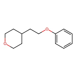 2H-Pyran, tetrahydro-4-(2-phenoxyethyl)- structure