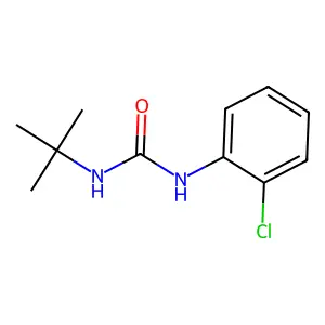 Urea, N-(2-chlorophenyl)-N'-(1,1-dimethylethyl)- structure