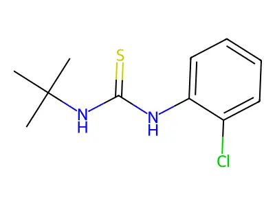 Thiourea, N-(2-chlorophenyl)-N'-(1,1-dimethylethyl)- structure