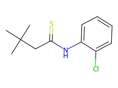 Butanethioamide, N-(2-chlorophenyl)-3,3-dimethyl- structure