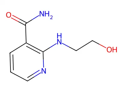 3-Pyridinecarboxamide, 2-[(2-hydroxyethyl)amino]- structure