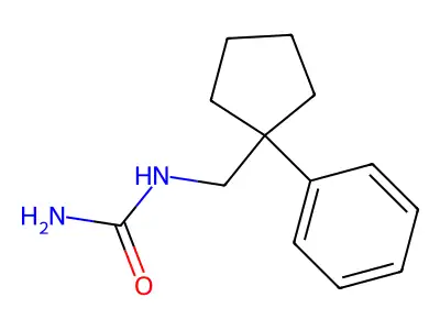 Urea, [(1-phenylcyclopentyl)methyl]- structure