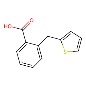 2-Thiophen-2-ylmethyl-benzoic acid structure