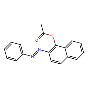 2-(苯偶氮基)-1-萘酚乙酸酯 structure