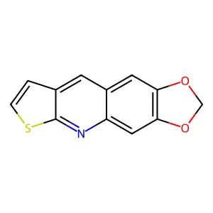 1,3-Dioxolo(4,5-g)thieno(2,3-b)quinoline structure