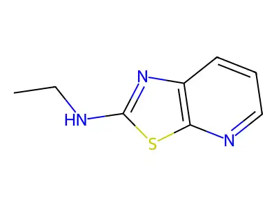 Thiazolo(5,4-b)pyridin-2-amine, N-ethyl- structure