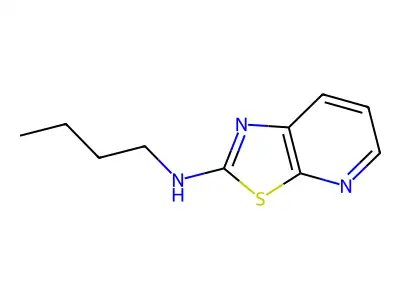 Thiazolo[5,4-b]pyridin-2-amine, N-butyl- structure