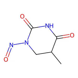 1-Nitroso-5,6-dihydrothymine structure