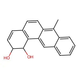 1,2-Dihydro-1,2-dihydroxy-7-methylbenz(a)anthracene structure