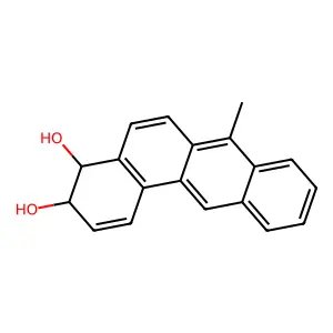 7-Methylbenz(A)anthracene-3,4-diol structure