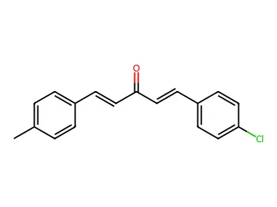 1,4-Pentadien-3-one, 1-(4-chlorophenyl)-5-(4-methylphenyl)- structure