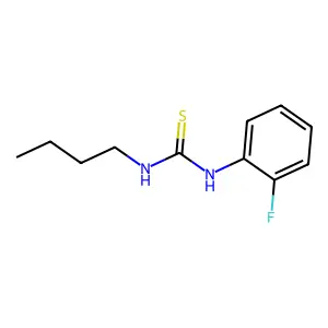 1-Butyl-3-(2-fluorophenyl)thiourea structure