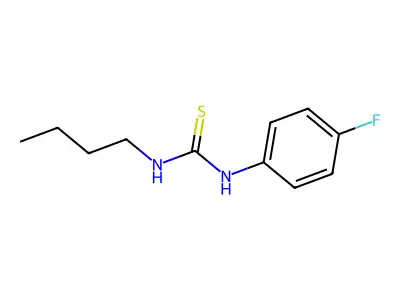 N-butyl-N'-(4-fluorophenyl)thiourea structure