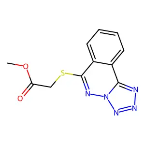 Acetic acid, (tetrazolo[5,1-a]phthalazin-6-ylthio)-, ethyl ester structure