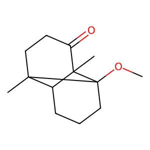 1-Methoxy-2,6-dimethyltricyclo[4.4.0.02,7]decan-3-one structure