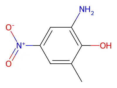 Phenol, 2-amino-6-methyl-4-nitro- structure