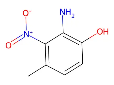 2-Amino-4-methyl-3-nitrophenol structure