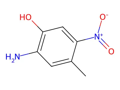 2-Amino-4-methyl-5-nitrophenol structure