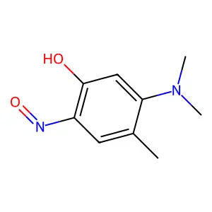 5-Dimethylamino-2-nitroso-4-methylphenol structure