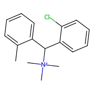 (2-Chlorophenyl)-N,N,N-trimethyl(2-methylphenyl)methanaminium structure