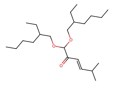 1,1-Bis(2-ethylhexoxy)-5-methylhex-3-en-2-one structure