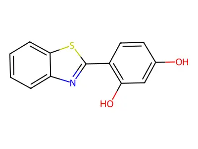 4-(2-Benzothiazolyl)-1,3-benzenediol structure