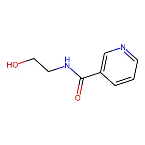 N-(2-hydroxyethyl)nicotinamide structure