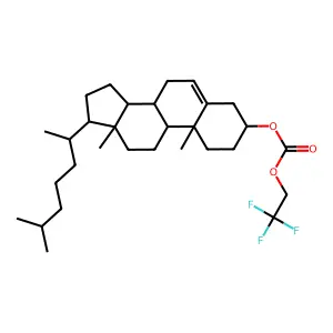 Cholest-5-en-3-ol (3beta)-, 3-(2,2,2-trifluoroethyl carbonate) structure