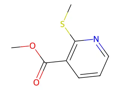 Methyl 2-methylsulfanylpyridine-3-carboxylate structure