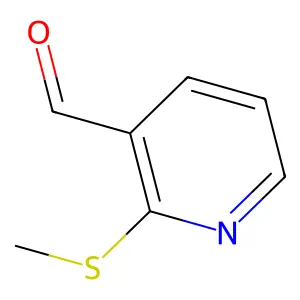 3-Formyl-2-methylthiopyridine structure