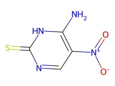 4-Amino-5-nitropyrimidine-2-thiol structure
