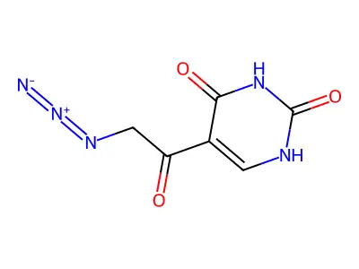 5-(2-azidoacetyl)-1H-pyrimidine-2,4-dione structure