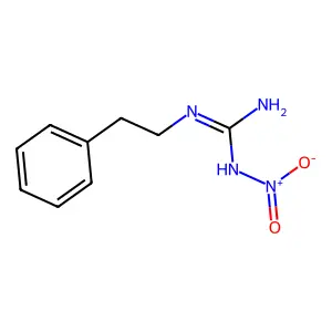 Guanidine, N-nitro-N'-(2-phenylethyl)- structure