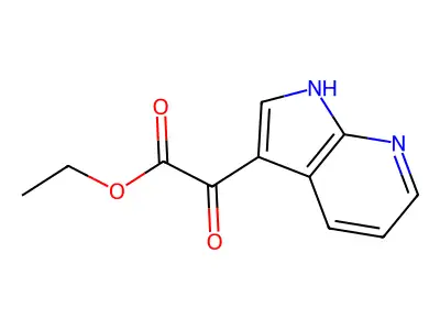 ethyl 2-oxo-2-(1H-pyrrolo[2,3-b]pyridin-3-yl)acetate structure