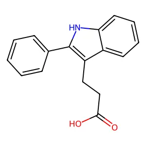 3-(2-phenyl-1H-indol-3-yl)propanoic acid structure