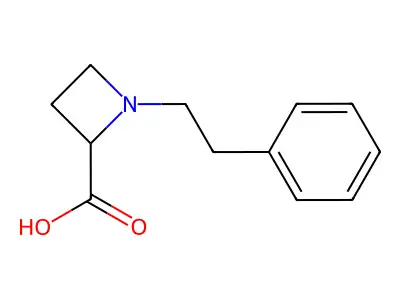1-(2-Phenylethyl)azetidine-2-carboxylic acid structure