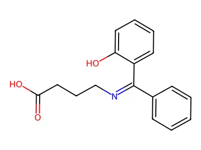 4-{[(6-Oxocyclohexa-2,4-dien-1-ylidene)(phenyl)methyl]amino}butanoic acid structure
