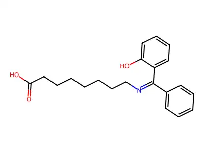 8-{[(6-Oxocyclohexa-2,4-dien-1-ylidene)(phenyl)methyl]amino}octanoic acid structure