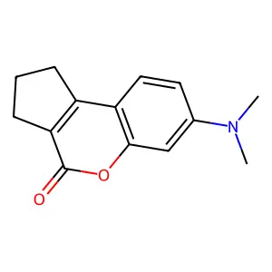 7-Dimethylaminocyclopenta[c]coumarin structure