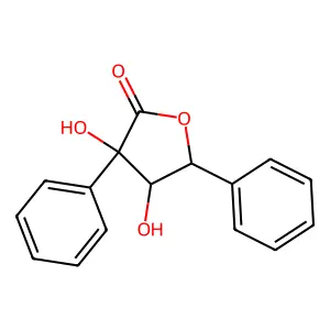 3,4-Dihydroxy-3,5-diphenyldihydrofuran-2(3h)-one structure