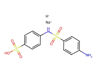 Benzenesulfonic acid, 4-(((4-aminophenyl)sulfonyl)amino)-, sodium salt structure