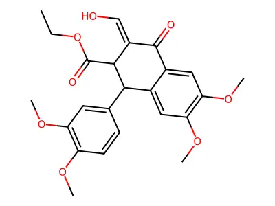 ethyl (3E)-1-(3,4-dimethoxyphenyl)-3-(hydroxymethylidene)-6, structure