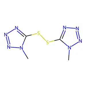 5,5'-Dithiobis(1-methyltetrazole) structure