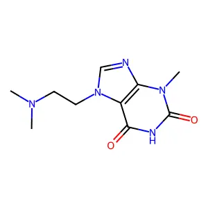 7-[2-(dimethylamino)ethyl]-3-methylpurine-2,6-dione structure