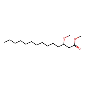 Methyl 3-methoxytetradecanoate structure