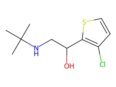 2-(tert-Butylamino)-1-(3-chlorothiophen-2-yl)ethan-1-ol structure